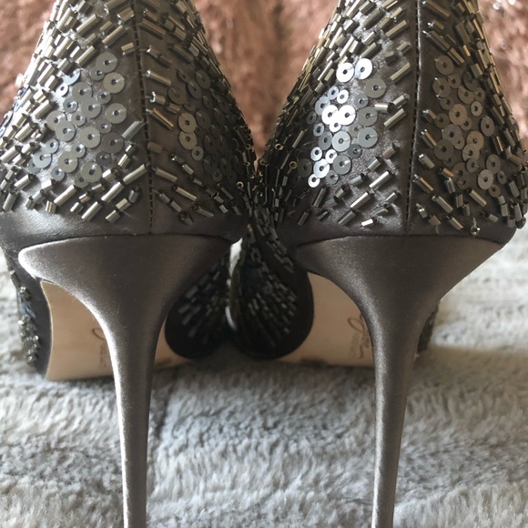 Vince Camuto Imagine Sequin Heels - Picture 3 of 7